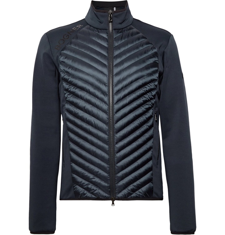 Photo: Bogner - Maksim Quilted Shell and Stretch-Jersey Base Layer - Blue