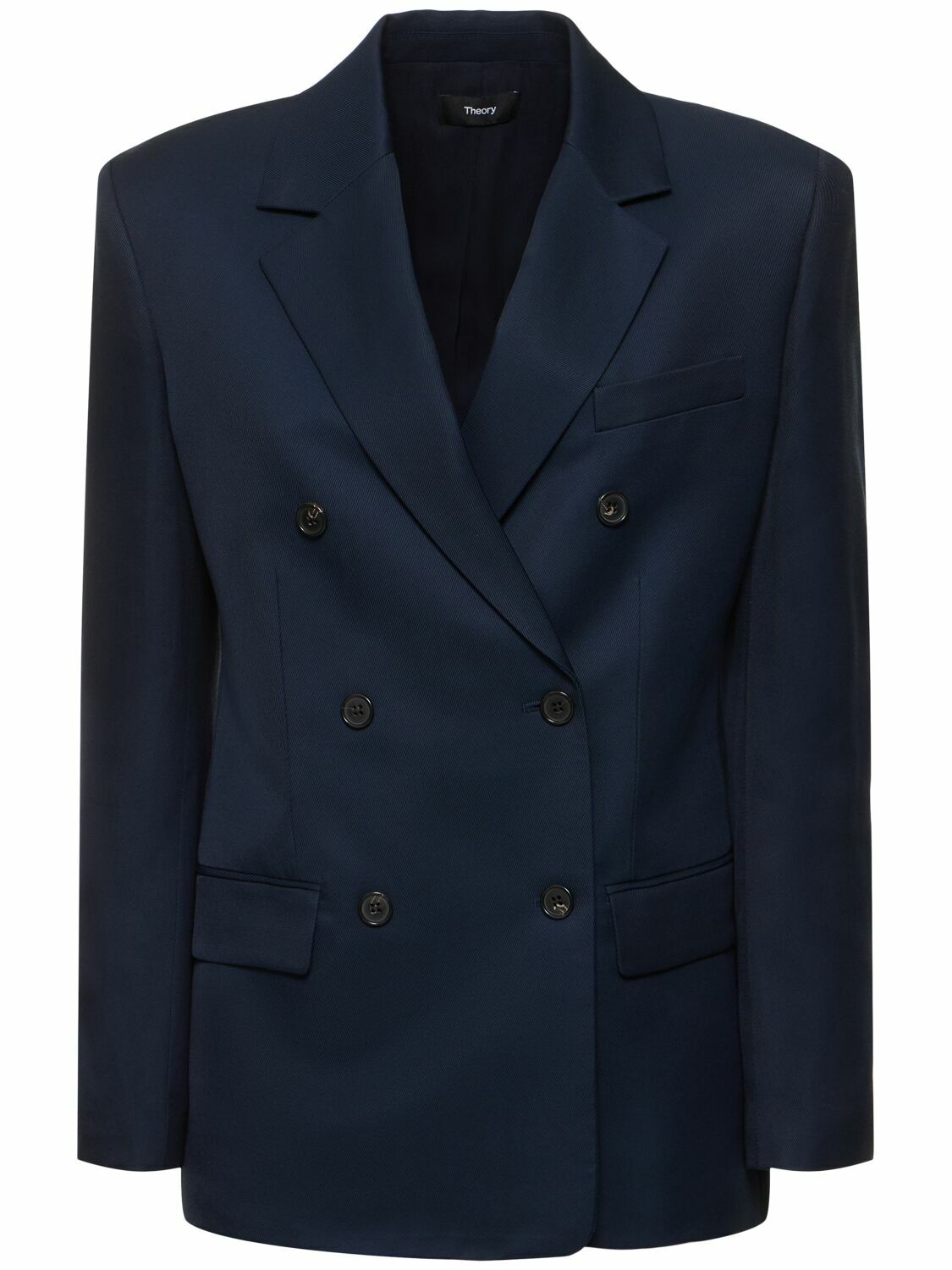 THEORY - Double Breasted Viscose Jacket Theory