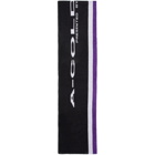 A-Cold-Wall* Purple and Black Oversized Logo Scarf