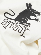 Stussy - Logo-Print Cotton-Jersey T-Shirt - White