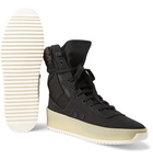 Fear of God - Jungle Nubuck and Canvas High-Top Sneakers - Men - Black