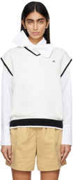 KIMHĒKIM White V-Neck Vest