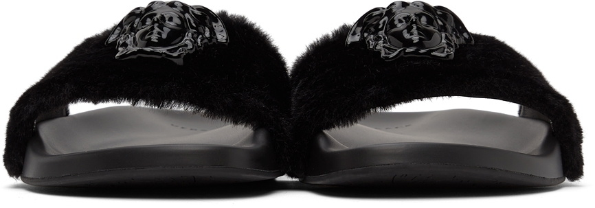 Versace Black Fleece 'La Medusa' Slides Versace