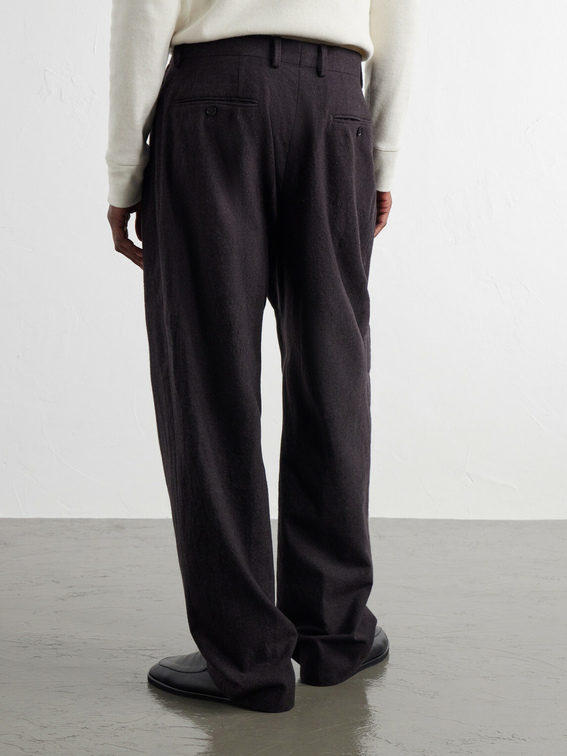 Kaptain Sunshine - Straight-Leg Pleated Wool Trousers - Brown