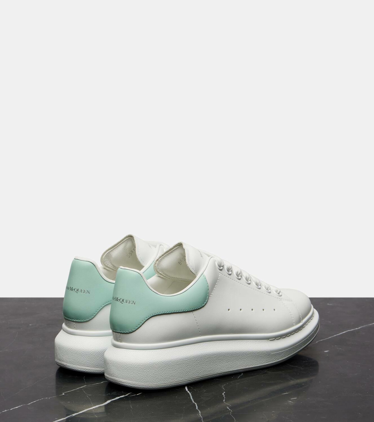Alexander McQueen Teal Sneakers Alexander Mcqueen Oversized WMNS White / Mint - May 2025  main image 2