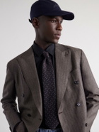 Brioni - Logo-Embroidered Cashmere-Blend Baseball Cap - Blue