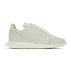 Rick Owens White Oblique Sneakers