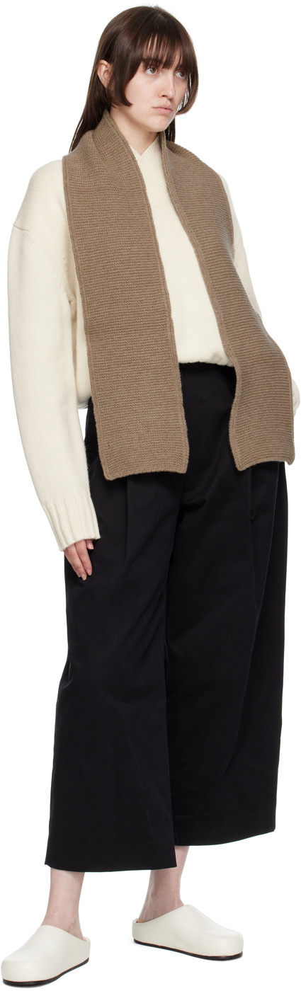 Nothing Written SSENSE Exclusive Brown Liky Muffler Scarf