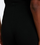Leset Lauren cropped jersey flared pants