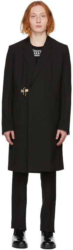 Photo: Givenchy Black Wool Padlock Coat