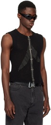 1017 ALYX 9SM Black Zip-Up Vest