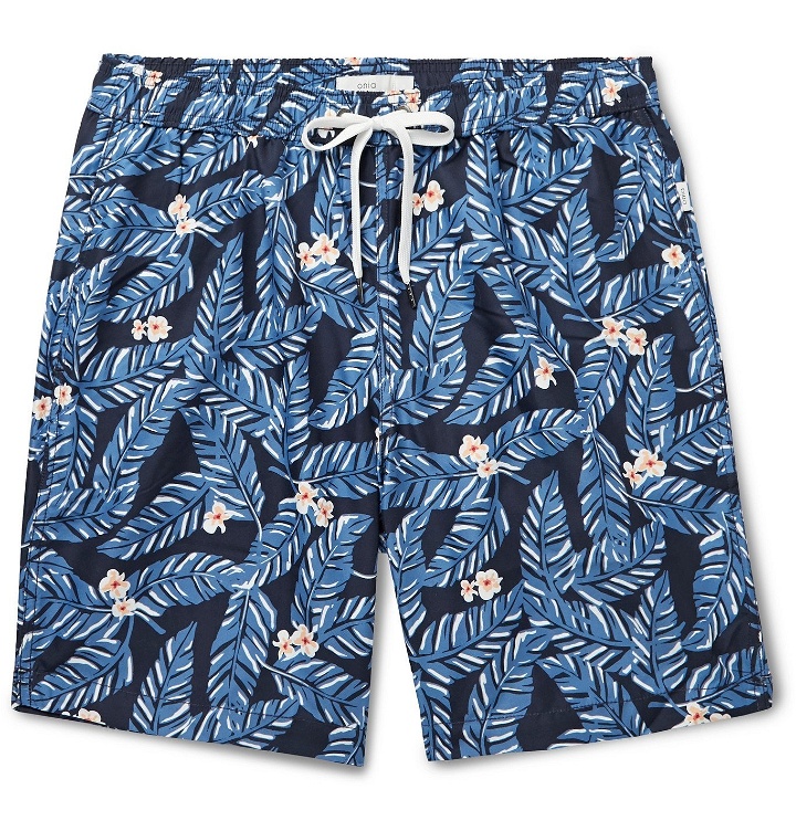 Photo: Onia - Charles Printed Swim Shorts - Blue