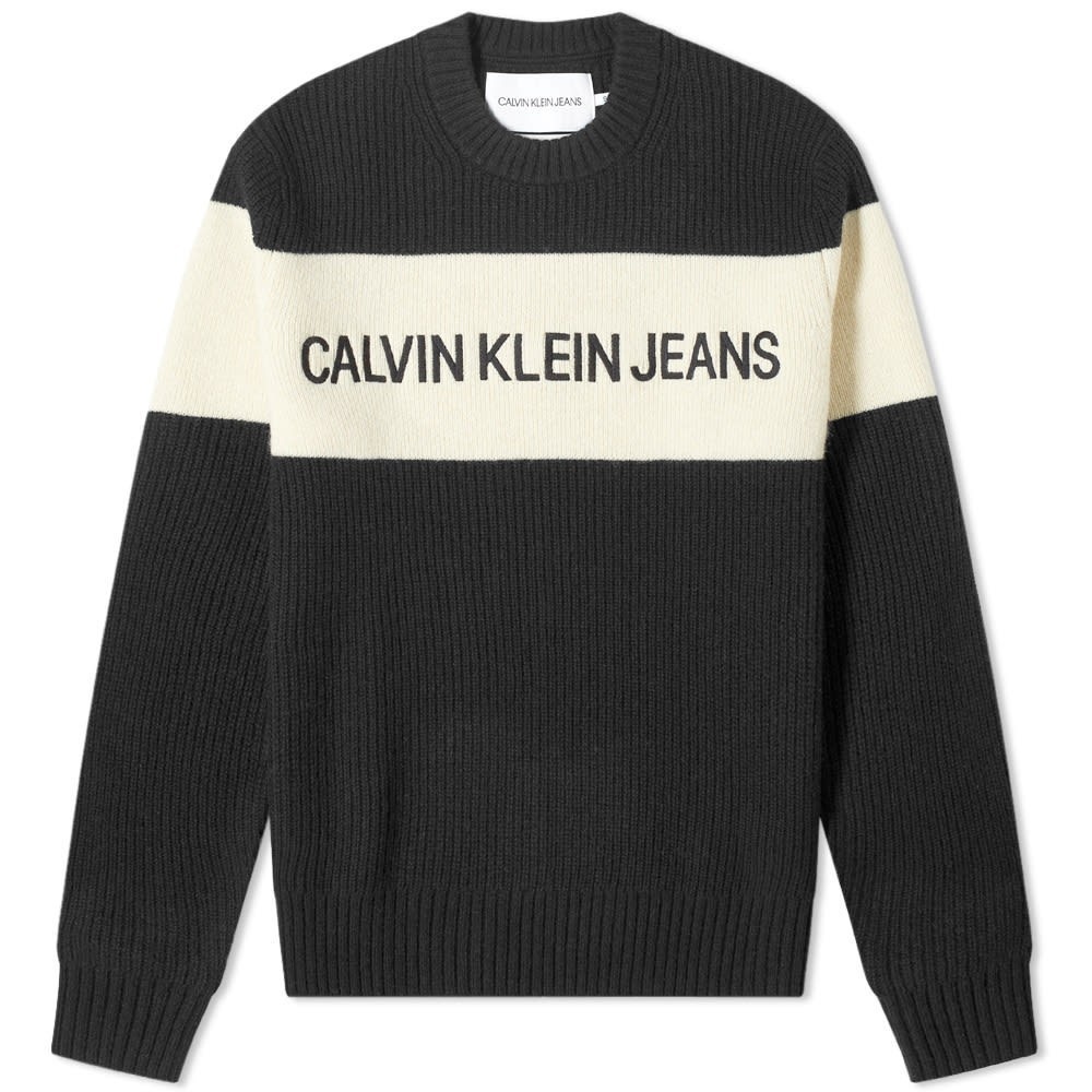 Photo: Calvin Klein Intarsia Logo Knit