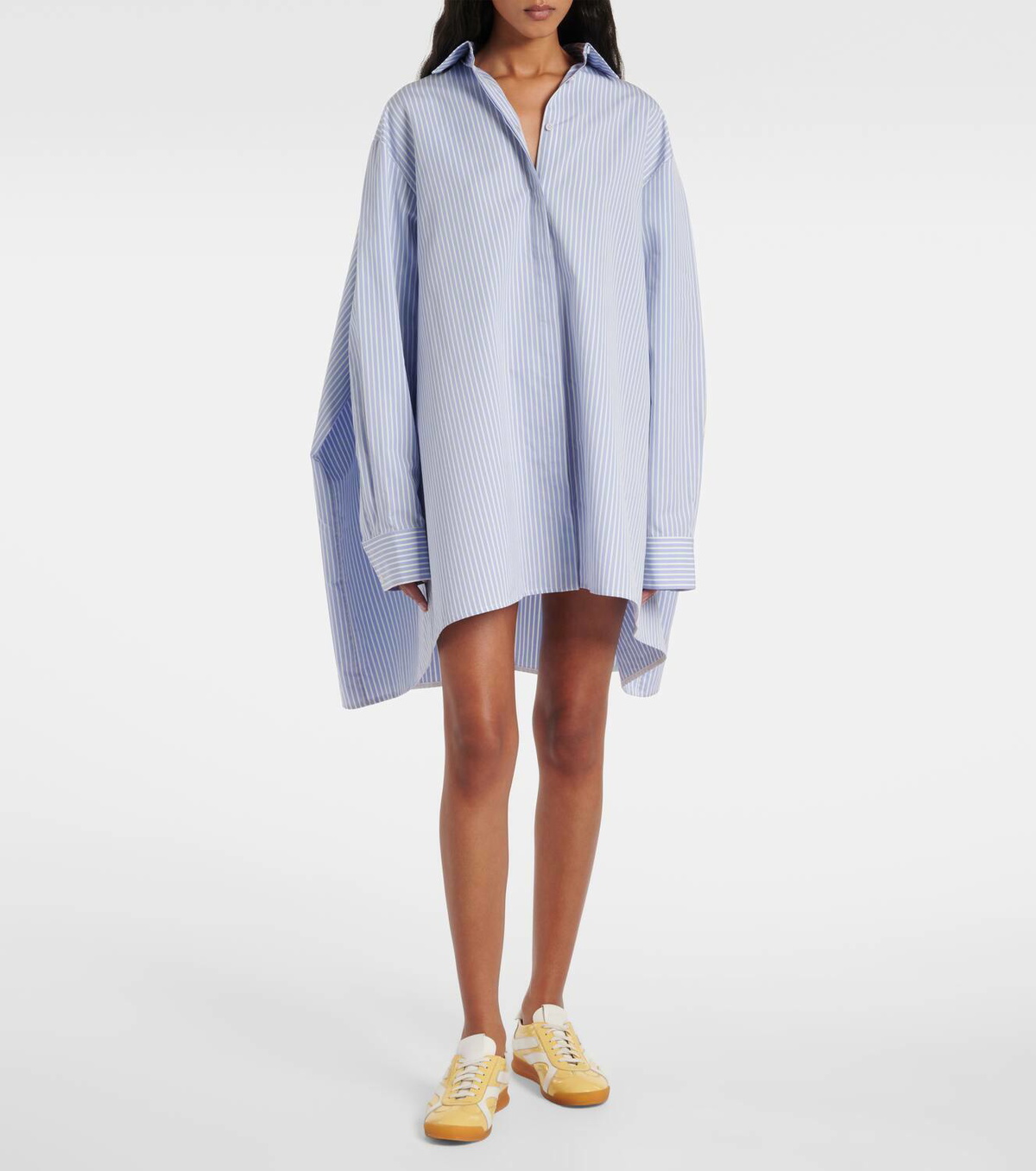 Proenza Schouler Isla striped cotton and silk shirt