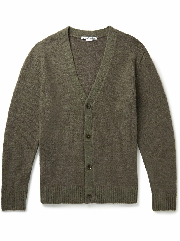 Photo: Acne Studios - Korval Stretch-Knit Cardigan - Green