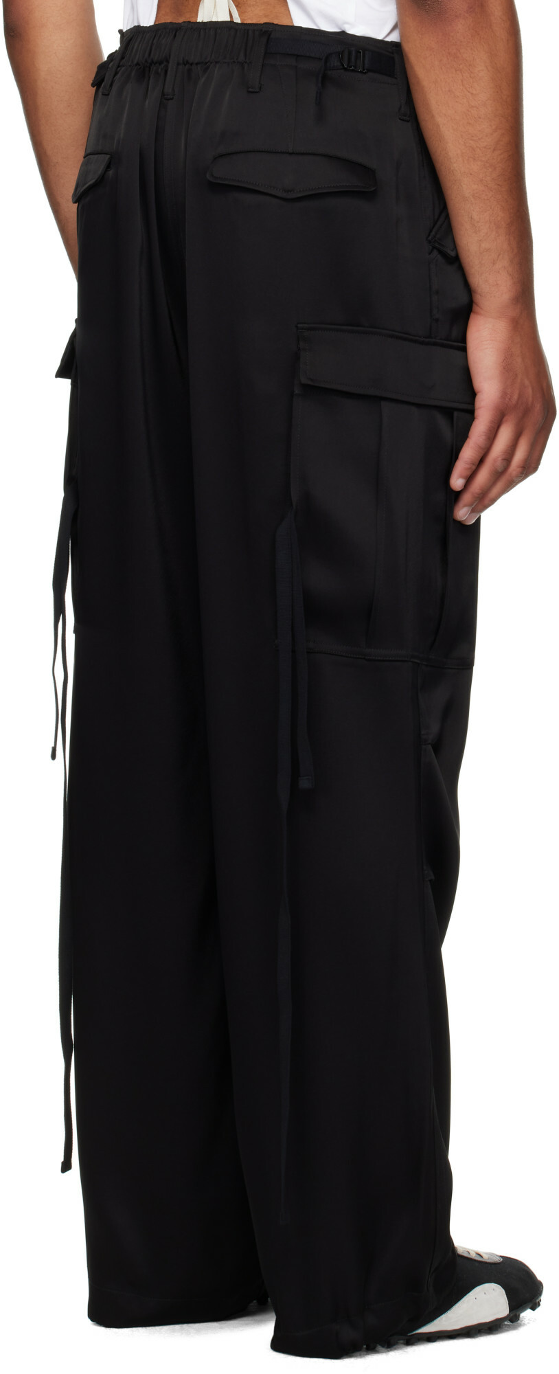 Peter Do Black Matt Cargo Pants