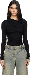Entire Studios Black Drape Top