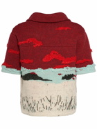 BOTTEGA VENETA - Embroidered Intarsia Wool Shirt