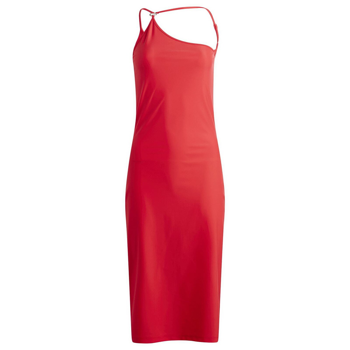 Coperni Women's C-LOGO ONE SHOULDER DRESS in Red