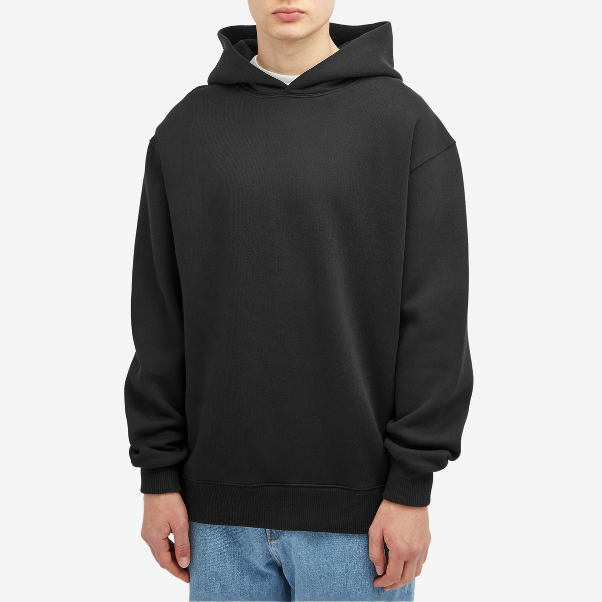 Róhe Men's Oversized Logo Hoodie in Black