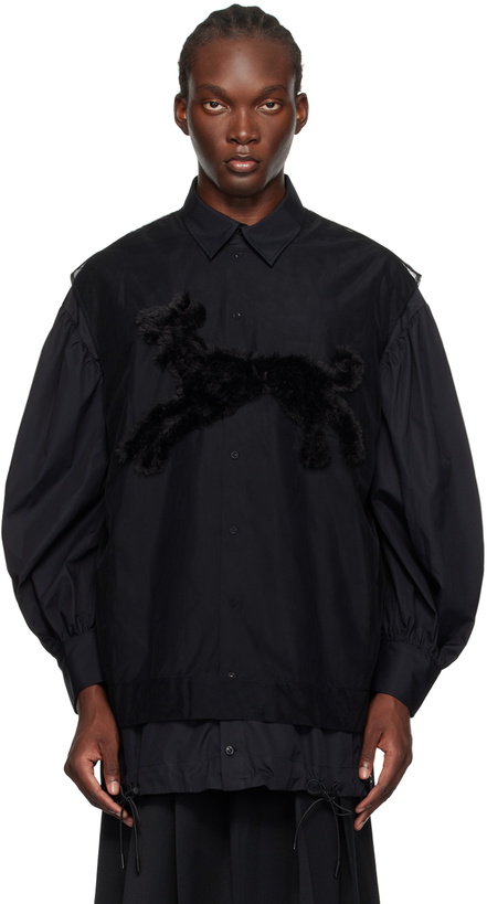Photo: Simone Rocha Black Creature Embroidery Tank Top