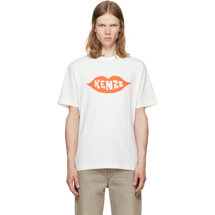 Photo: Kenzo White Kenzo Paris 'KENZO Loves' Cotton T-shirt