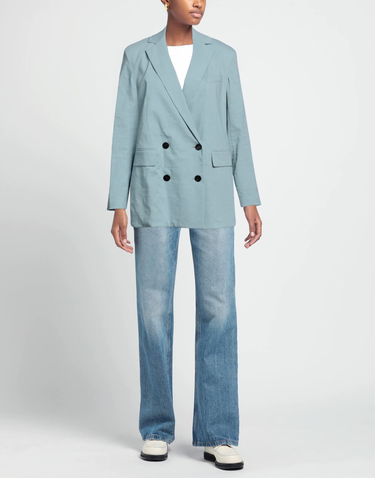 Theory Womens Blazer Sky in Blue