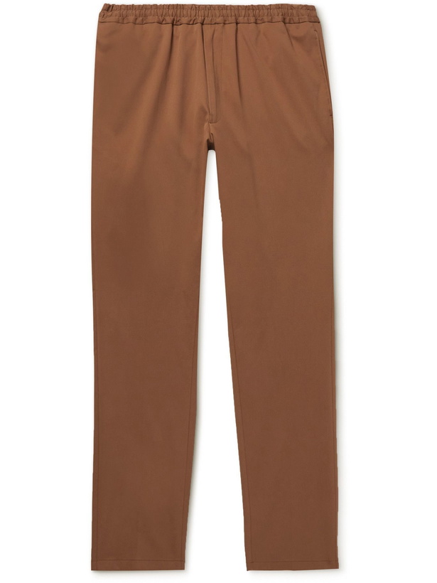 Photo: PAUL SMITH - Stretch Organic Cotton-Twill Trousers - Brown