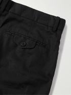 The Row - Lerio Straight-Leg Cotton-Poplin Suit Trousers - Black