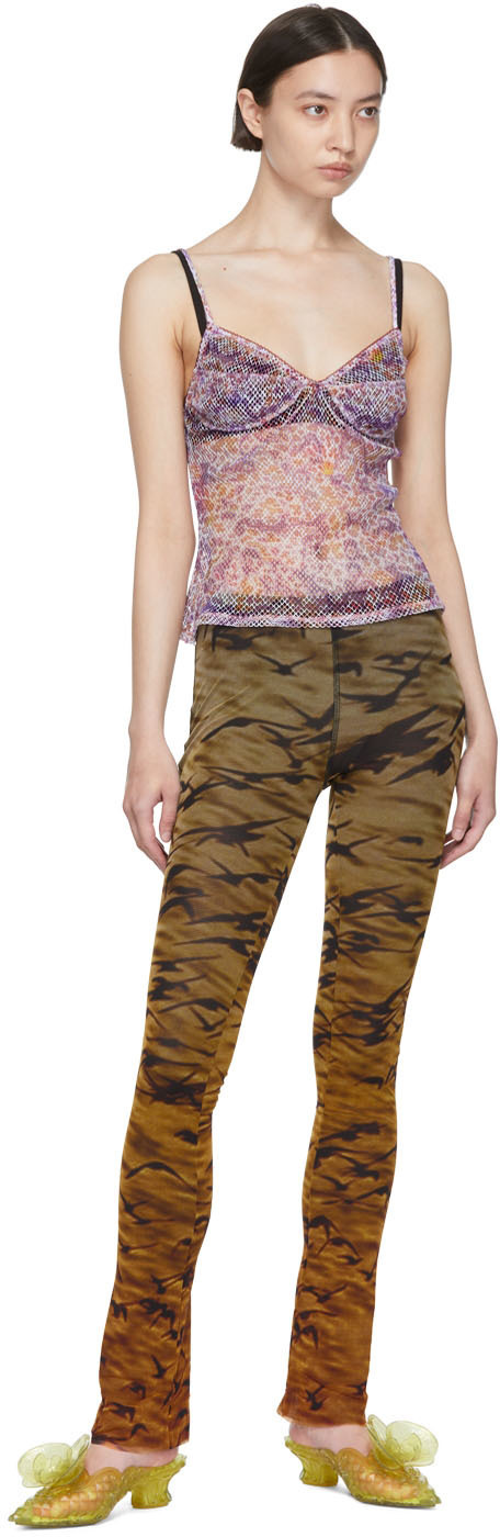 PRISCAVera Orange Nylon Lounge Pants