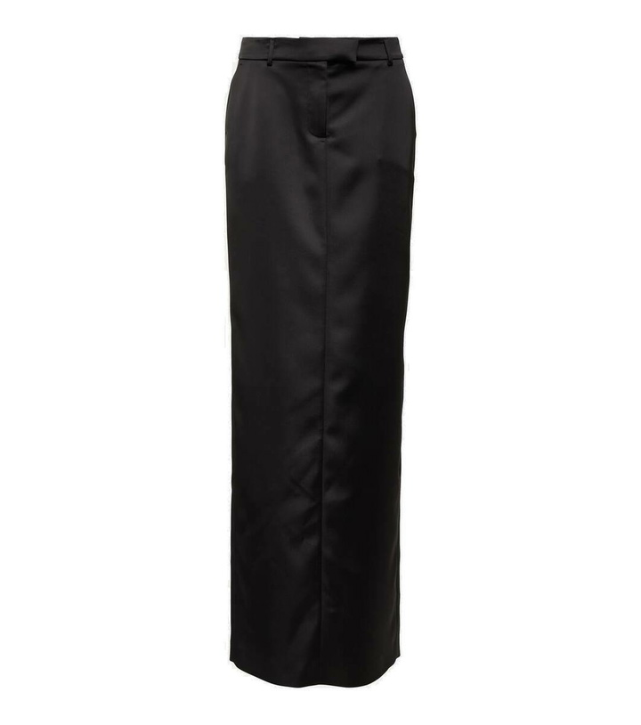 Photo: Giuseppe di Morabito Satin maxi skirt