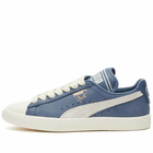 Puma Men's x Rhuigi Clyde Sneakers in Pristine/Inky Blue