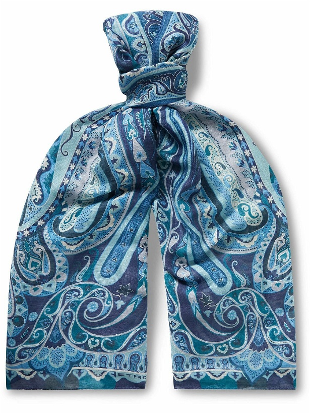 Photo: Etro - Paisley-Print Modal and Cashmere-Blend Scarf