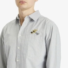 Percival Men's Bari Oversized Pearce Shirt in Blue Stripe