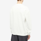 Maison Margiela Men's Zoom Logo Crew Sweat in Off White