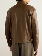 Etro - Leather Biker Jacket - Brown