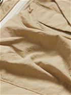 Comfy Outdoor Garment - Overlay Webbing-Trimmed Nylon-Ripstop Gilet - Neutrals