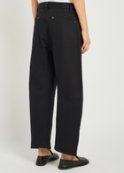 Maria Mcmanus Bow Crop Barrel-leg Jeans Black