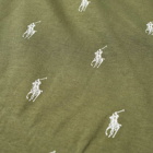 Polo Ralph Lauren Men's All Over Pony Sleepwear Short in Army Olive