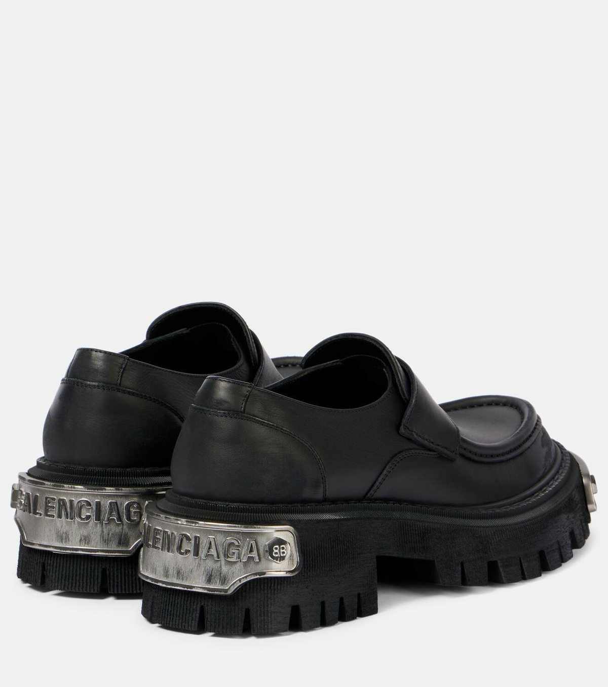 Balenciaga Tractor leather loafers
