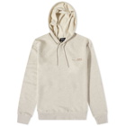 A.P.C. Men's Item Logo Hoody in Heathered Ecru