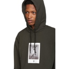 Marcelo Burlon County of Milan Green Rose Square Hoodie