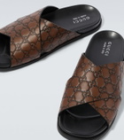 Gucci GG leather slides