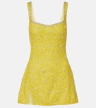 Clio Peppiatt Crystal embellished minidress