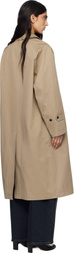 TONYWACK Beige Single-Breasted Trench Coat
