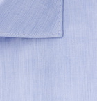 Brioni - Blue Cotton-Poplin Shirt - Blue