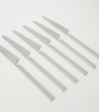 101 Copenhagen Kogei 24-piece brushed steel flatware set