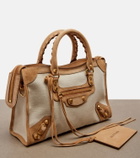 Balenciaga Le City Small canvas top-handle bag
