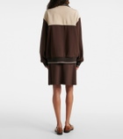 Miu Miu Colorblocked zip-up sweatshirt