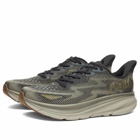 Hoka One One Men's Clifton 9 Sneakers in Black/Slate